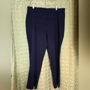 Capsule 121 stretch nylon blend pants in navy, size 18.